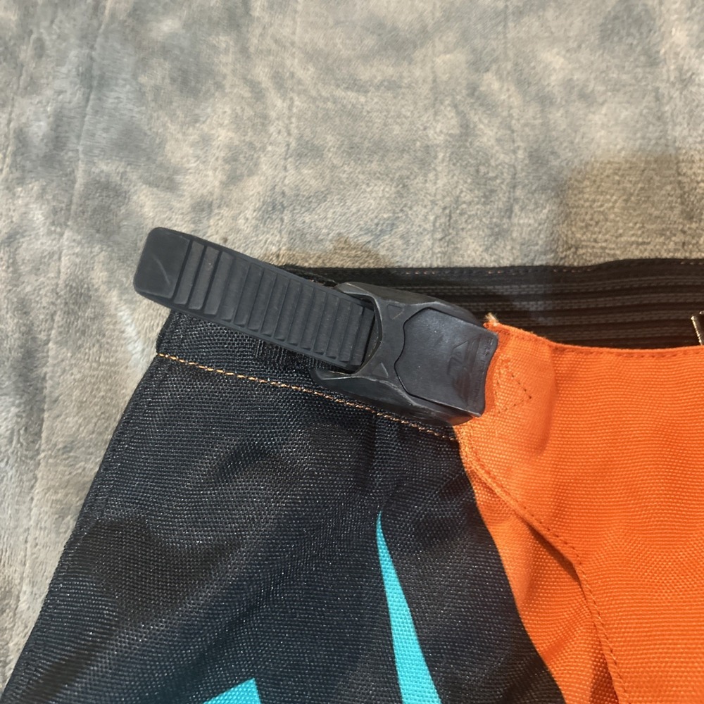 Fly Racing F-16 Youth Motocross Pant Size 18 Teal Orange Black MX Dirt Bike Gear - Picture 6 of 16